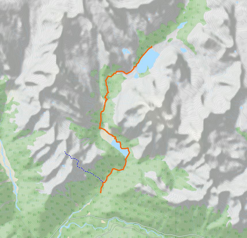 Berg Lake Trail Map