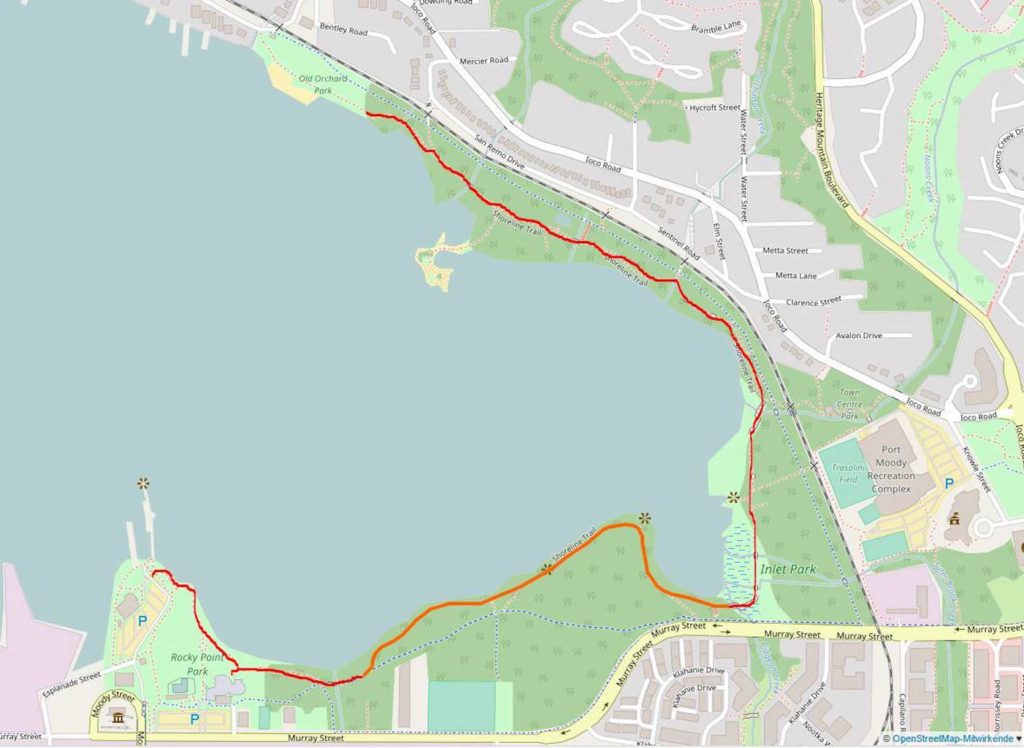 Shoreline Trail Map