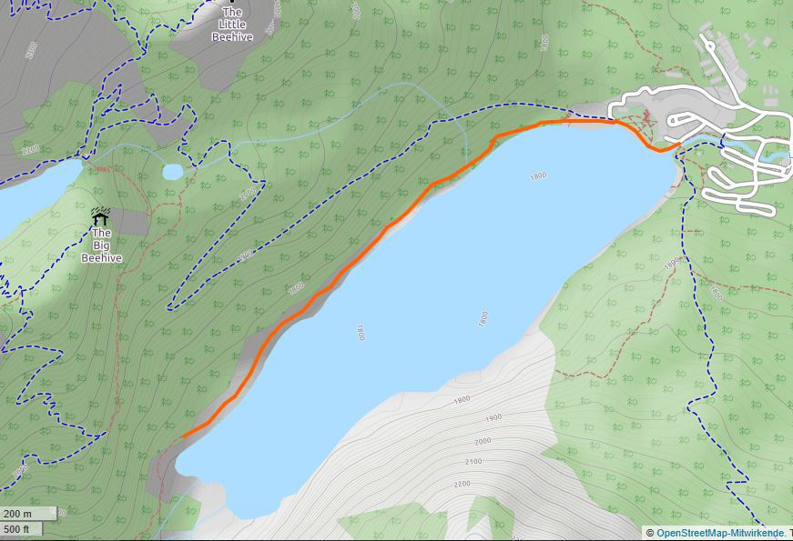 Lake Louise Lakeshore Map