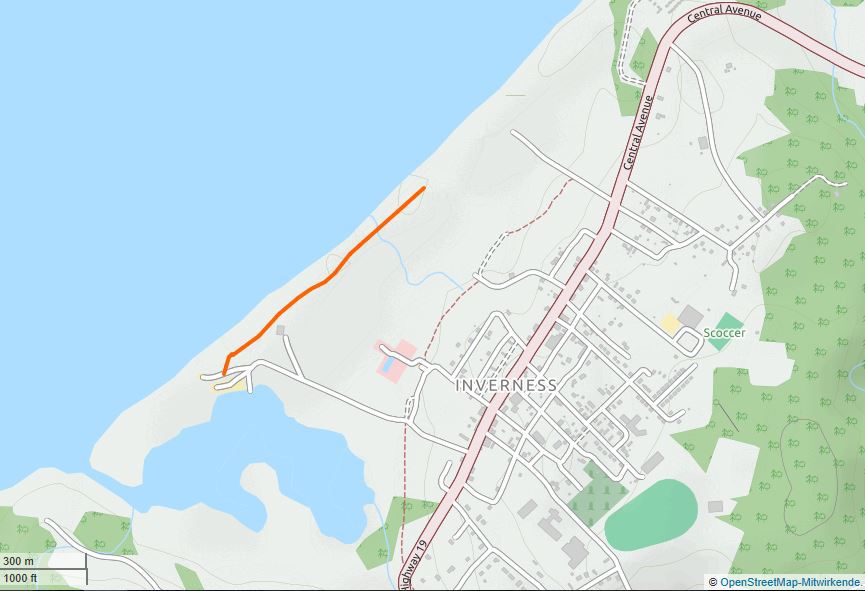Inverness Beach Boardwalk Map