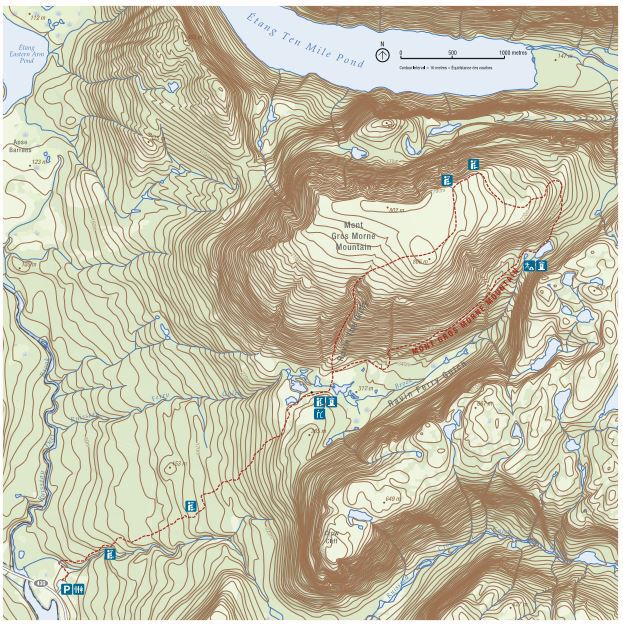 Gros Morne Mountain Map
